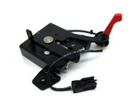 Befestigung des vorderen Motorhaubenschlosses am Karosserieblech (unterer Teil). Porsche 987 Boxster / 987C Cayman / 997 - 99751105300, 99751105301